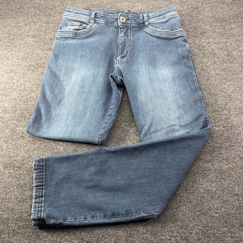 Kuhl Mens Blue Denim Straight Leg Jeans Indigo Dye 36x32 EUC